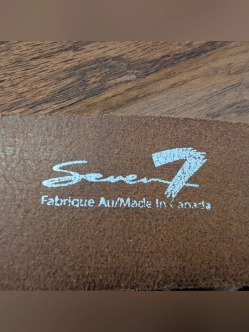 Vintage Leather Belt Made In Canada Size large New! Y2K Grunge Seven7